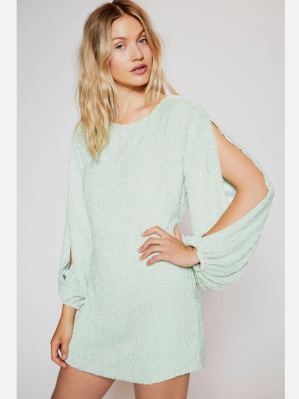 New Free People Brooke Sequins Mini Dress Size Small MSRP: $450